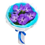 Букет из 5 орхидей ванда